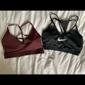 Bundle of two Nike sports bras